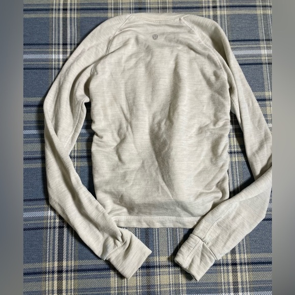 Lululemon St. Moritz Cable Knit Polar Cream Wool Sweater - Picture 6 of 9